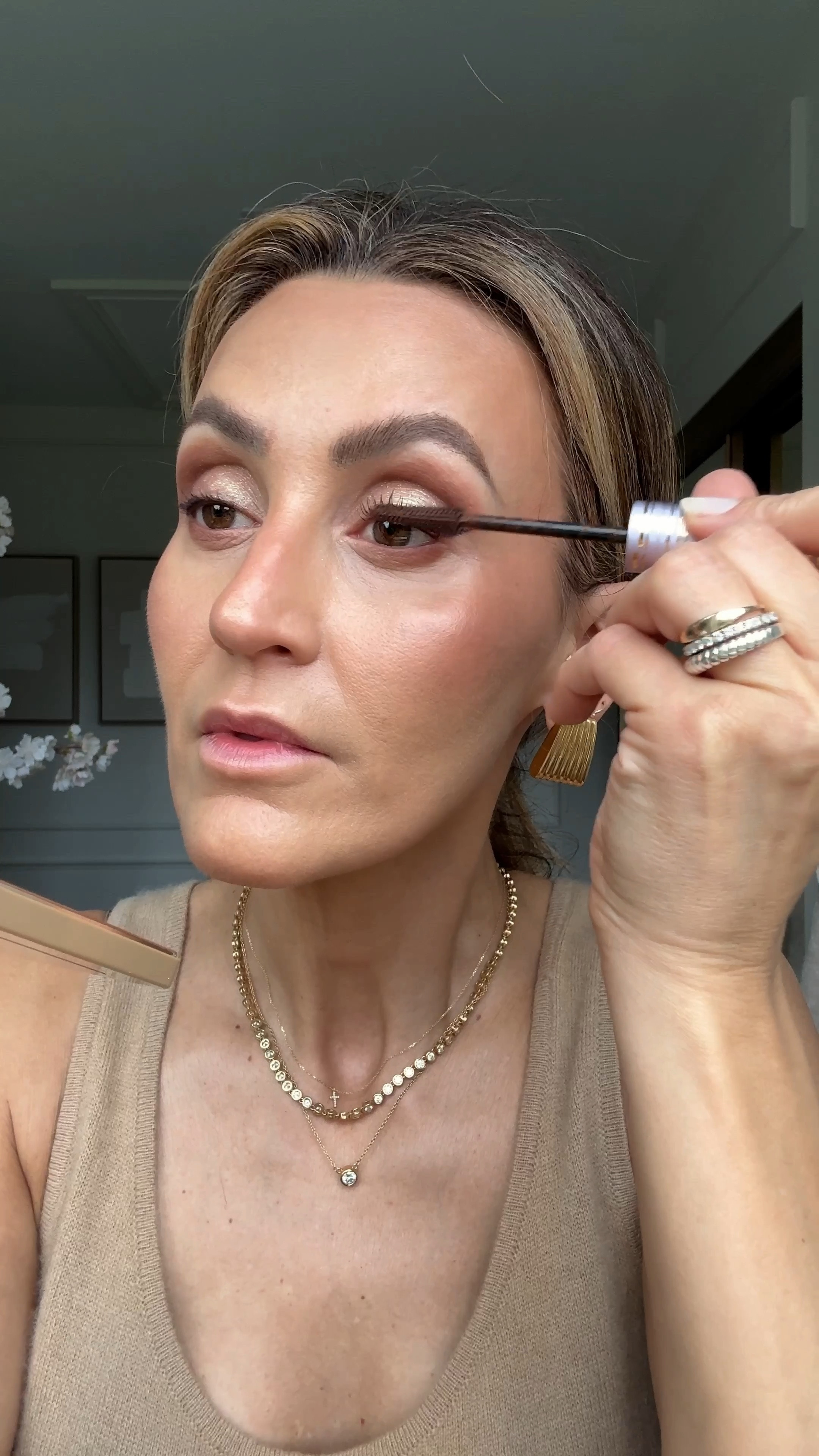 Holiday makeup tutorial! Sephora savings event is live! Use code SAVINGS to get up to 20% off your entire purchase according to your tier! 
Products:

Charlotte Tilbury Flawless filter 4.5
Charlotte Tilbury Airbrush Flawless 7.5
Gimme brow in neutral brown
Brow powder in soft brown
Hourglass holiday palette (from last year, I get the darkest or medium at shade) 
Sephora brush set (30% off for all tiers)
Using my Armani liquid eyeshadow as eyeliner in color Mahogany
Liquid eyeliner in burgundy
Eyeshadow pallets in spice 
Rubbing mascara in brown 
Lip velvet in pomegranate 
Lip gloss in plush soft brown
Finish with setting spray! 

#LTKSaleAlert #LTKBeauty #LTKHoliday