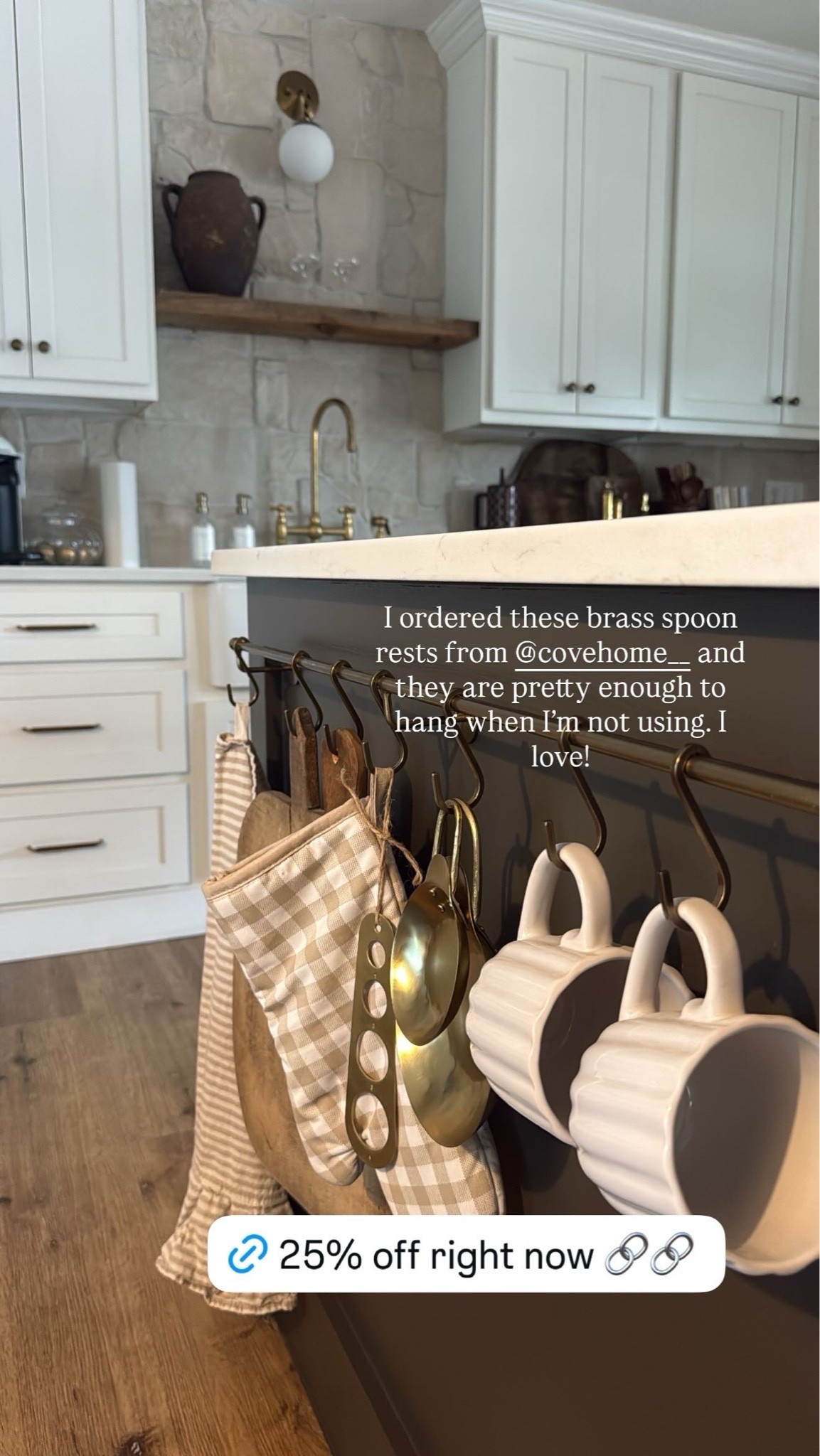 Added these brass spoon rests to my kitchen rail and they are gorgeous on display and easily accessible to grab and use. Decor that’s functional! 25% off right now. My rail is no longer sold but I’ll link similar. Kitchen decor.

#LTKHome #LTKSaleAlert