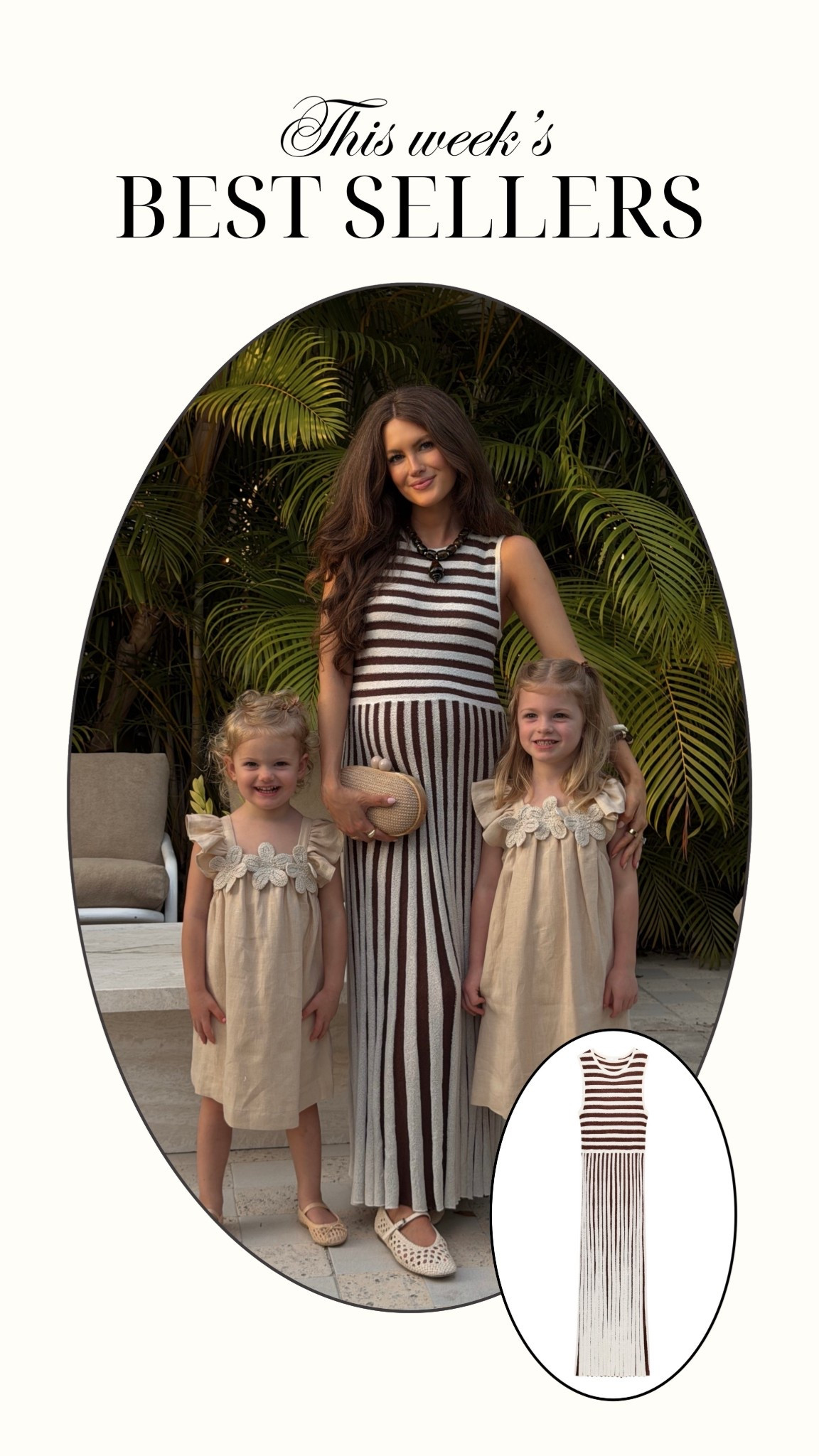 Dinner outfits with my girls! 🌴🤍✨
This dress was a weekly best seller! 



#LTKPetite #LTKKids #LTKBump