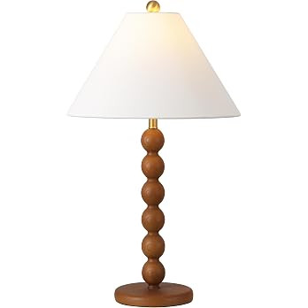 SAFAVIEH Lighting Collection Sanne Natural Brown Resin Stacked Ball 27-inch Table Lamp for Bedroo... | Amazon (US)