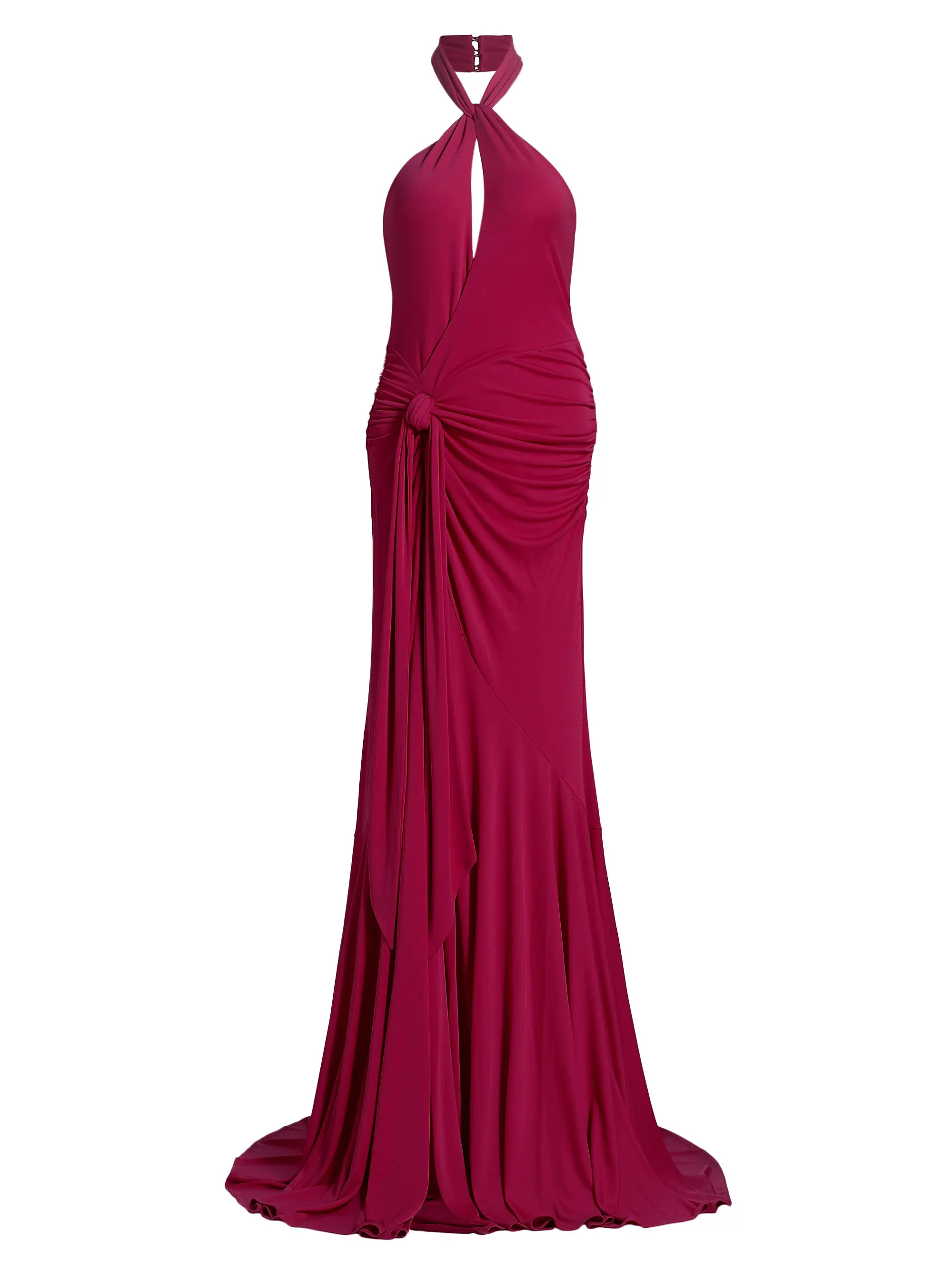 Gulliame Halter Keyhole Gown | Saks Fifth Avenue