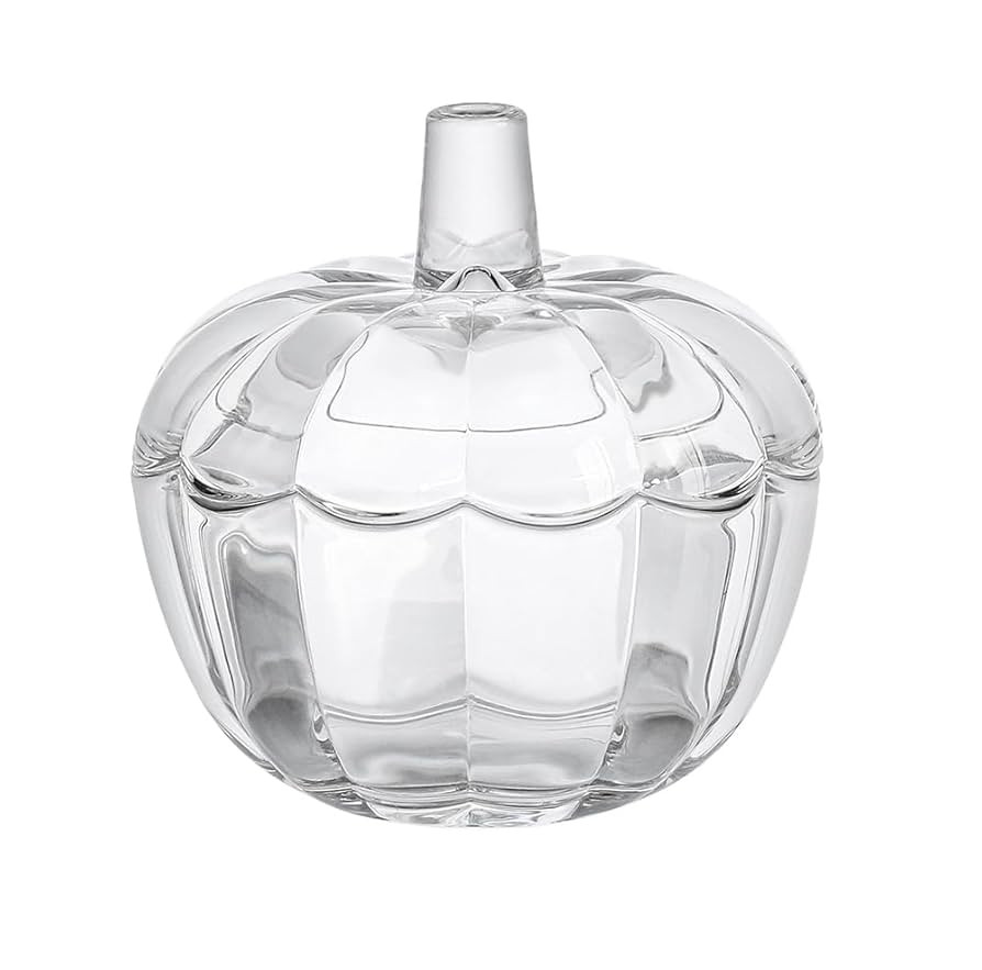 123Arts Crystal Glass Pumpkin Sugar Bowls Snack Jar Candy Dish Storage with Lid | Amazon (US)