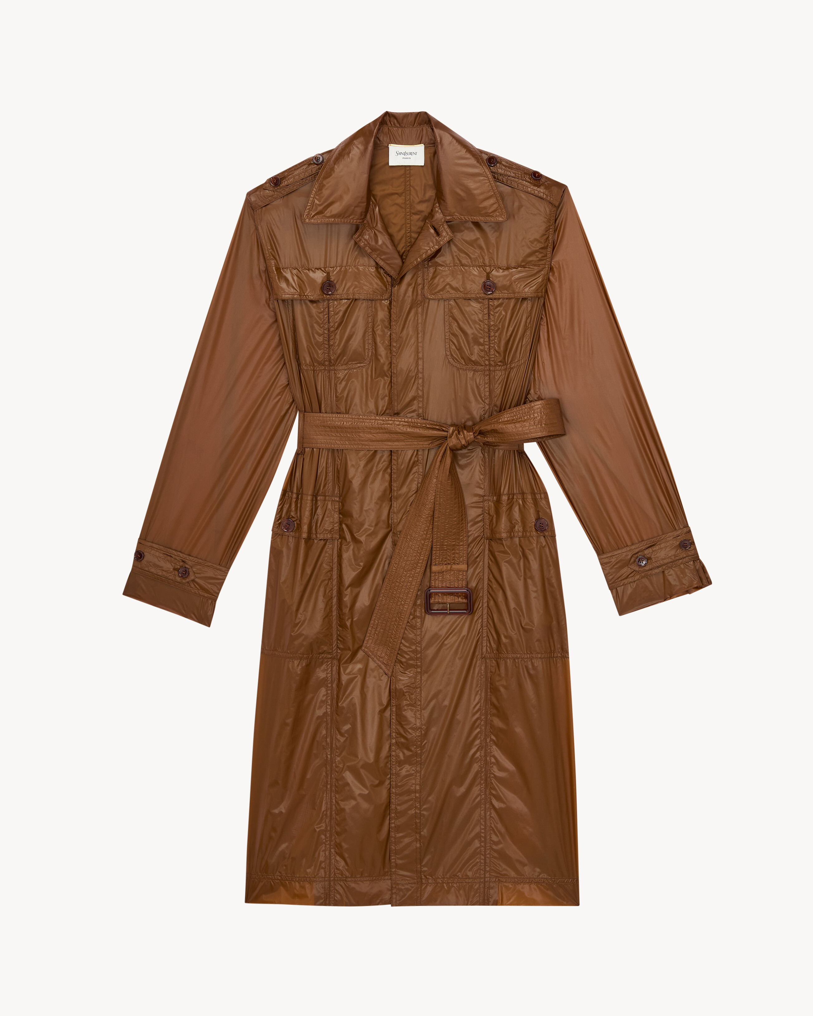 saharienne trench coat in nylon | Saint Laurent Inc. (Global)