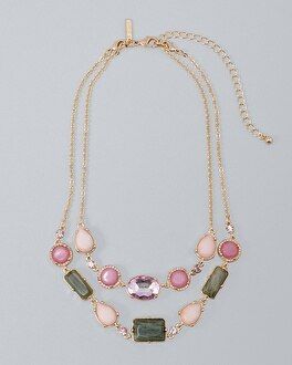 Convertible Mixed-Stone Necklace with Malay Jade & Lolite | White House Black Market
