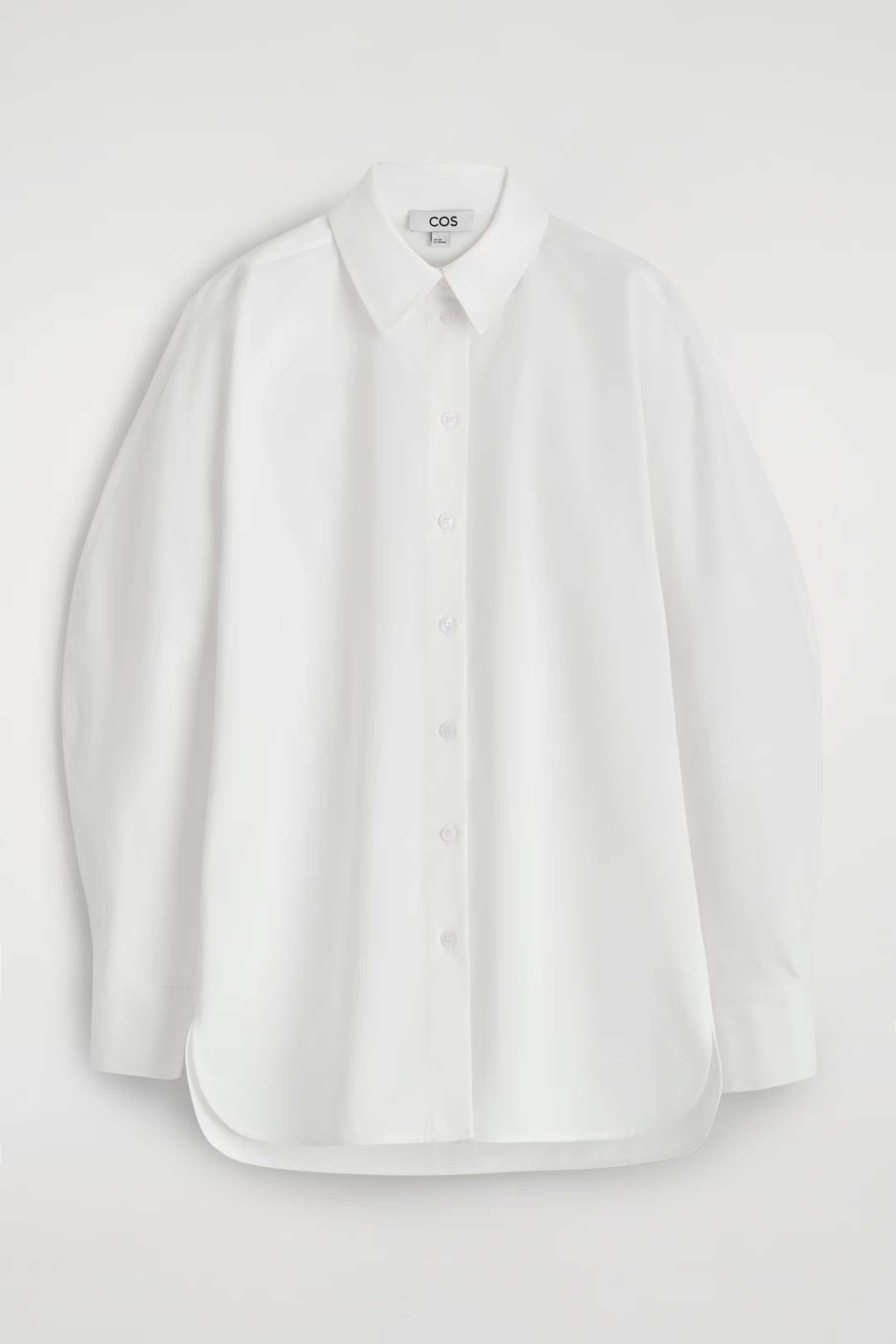 ROUNDED PIMA COTTON SHIRT - WHITE | COS US | COS (EU)