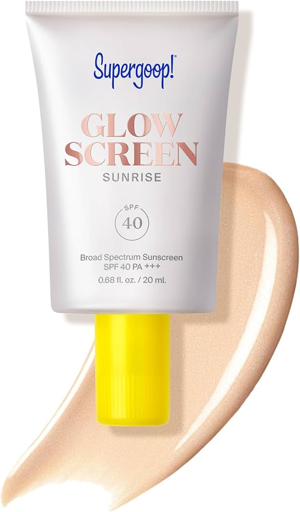 Supergoop! Glowscreen SPF 40, Sunrise (Champagne Glow) - 20 mL - Glowy Primer + Broad Spectrum Ti... | Amazon (US)