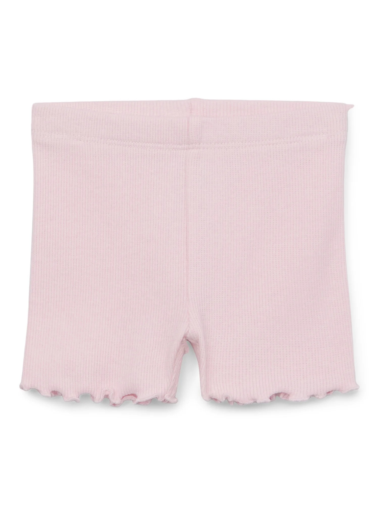 Garanimals Baby Girl Lettuce Hem Biker Shorts, Sizes 0-24 Months | Walmart (US)