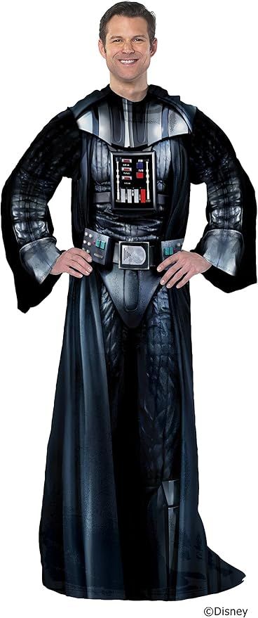 STAR WARS Comfy Throw Blanket with Sleeves, Adult-48 x 71 Inches, Being Darth Vader | Amazon (US)