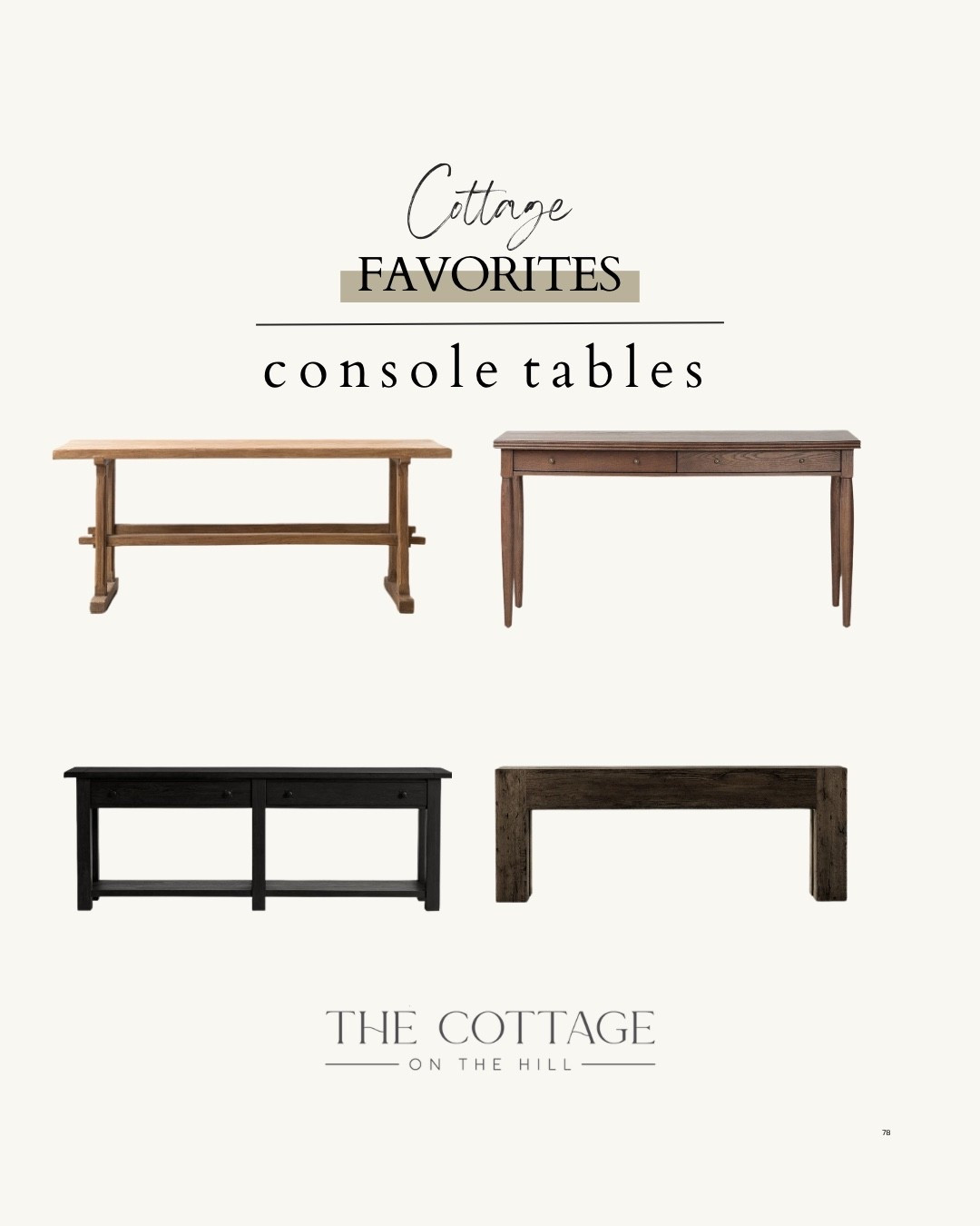Here are some of my favorite console tables especially behind your sofa. 

#LTKHome #LTKStyleTip