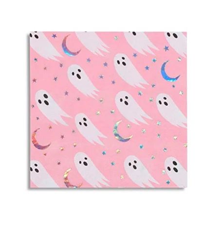 Spooked Pink Ghost Napkins | Oh Happy Day Shop