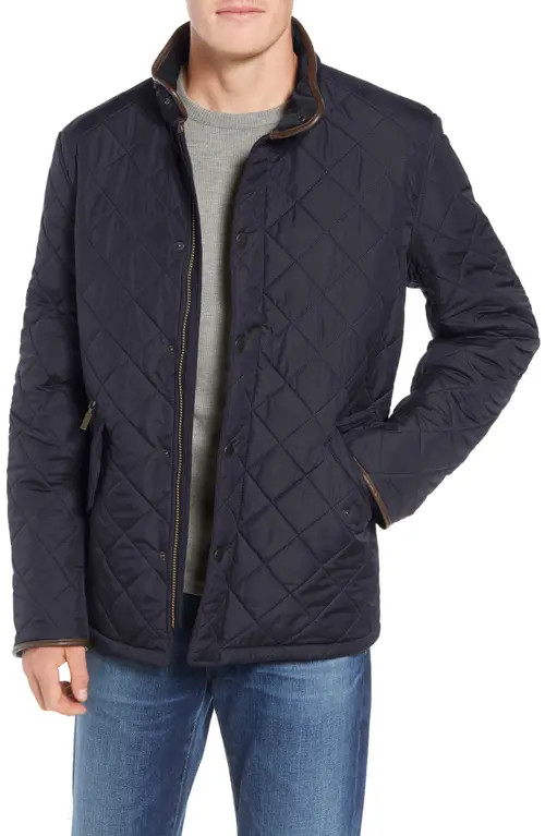 Barbour Powell Diamond Quilted Jacket in Navy at Nordstrom, Size Xx-Large | Nordstrom