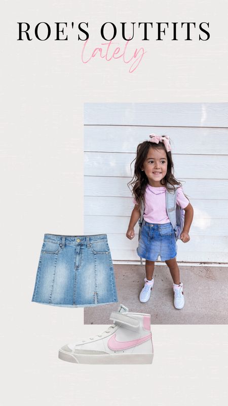 Little girls outfit ideas
Walmart fashion
Back to school outfits
Walmart kid finds 
Denim skirt

#LTKunder50 #LTKSeasonal #LTKkids