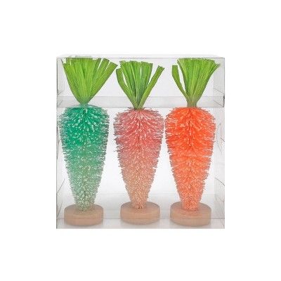 3ct Bottle Brush Easter Set Carrots - Spritz&#8482; | Target