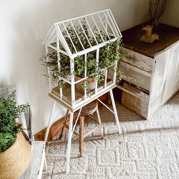 Greenhouse Inspired Outdoor Plant Stand - Decor Steals | Decor Steals