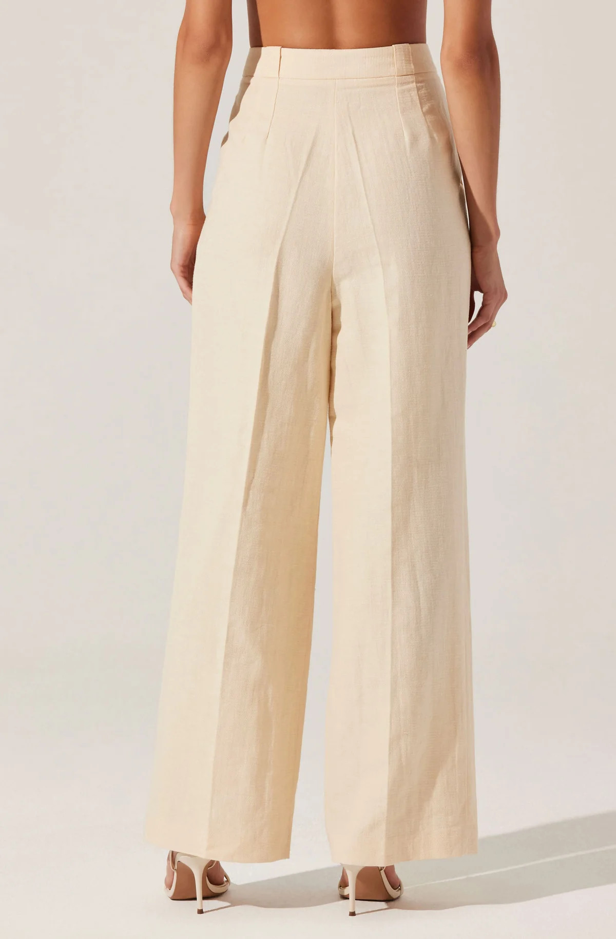 Bryony Linen Blend Pleated Pants | ASTR The Label (US)
