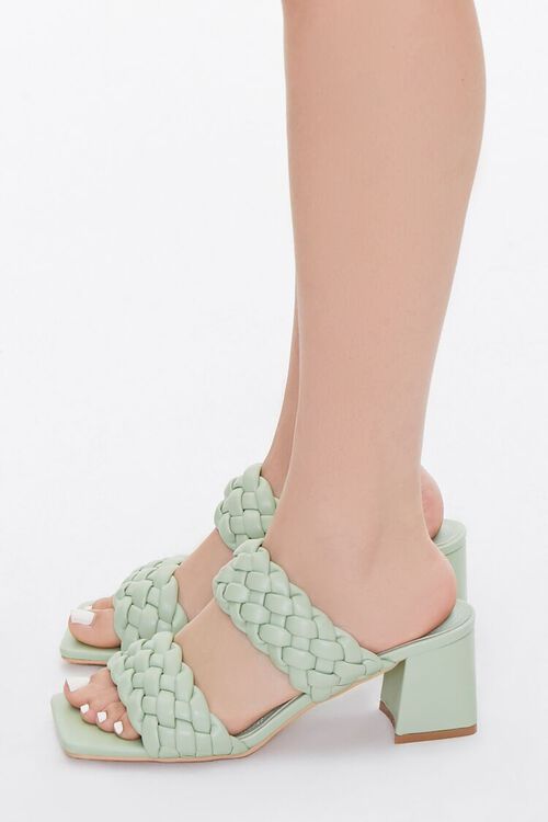 Braided Square-Toe Block Heels | Forever 21 (US)