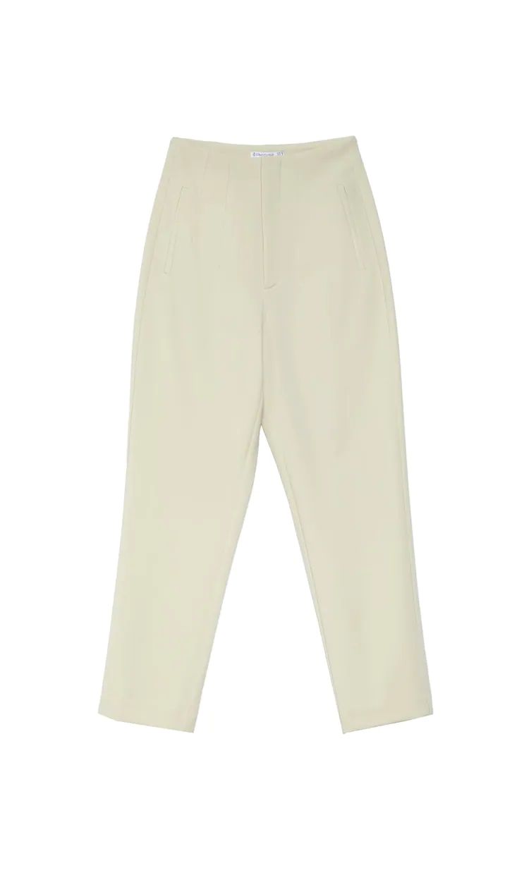 Smart trousers with darts - Women's fashion | Stradivarius United Kingdom | Stradivarius (UK)