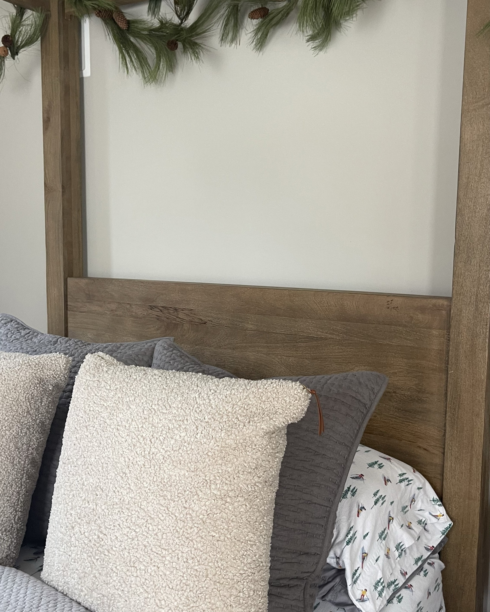 Pottery barn bed & flannel ski sheets from Walmart 

#LTKSeasonal #LTKHome