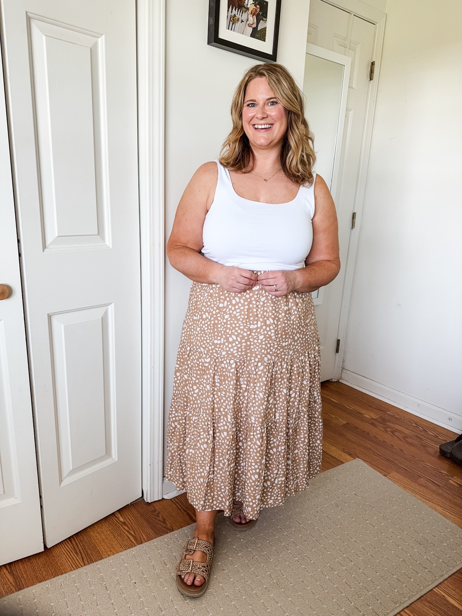 This maxi is so cute and goes with everything! Wearing an XL.  Also comes in tons of other patterns 

#LTKMidsize #LTKSeasonal #LTKFindsUnder50