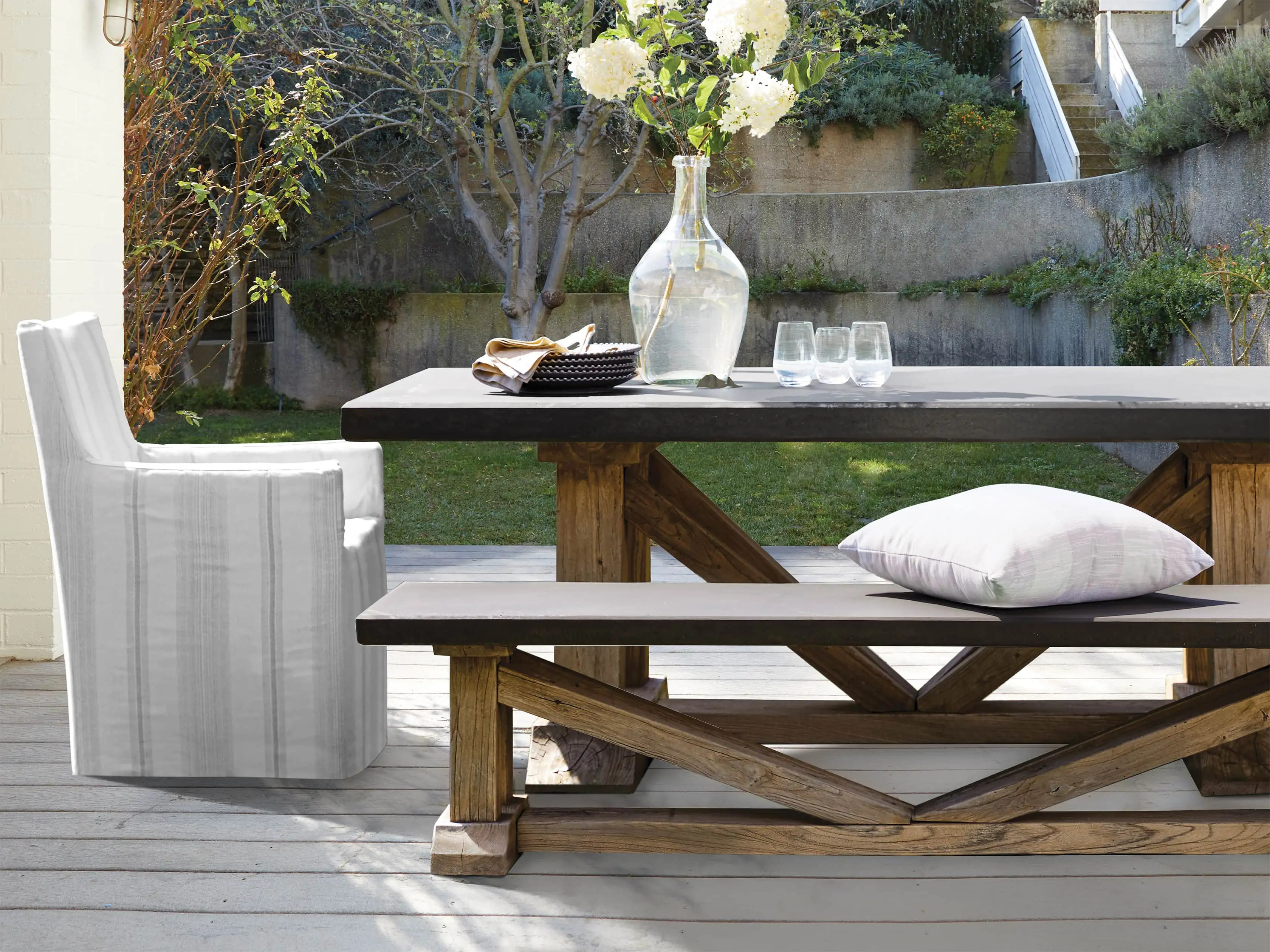 Bourdeaux Outdoor Bench | Arhaus