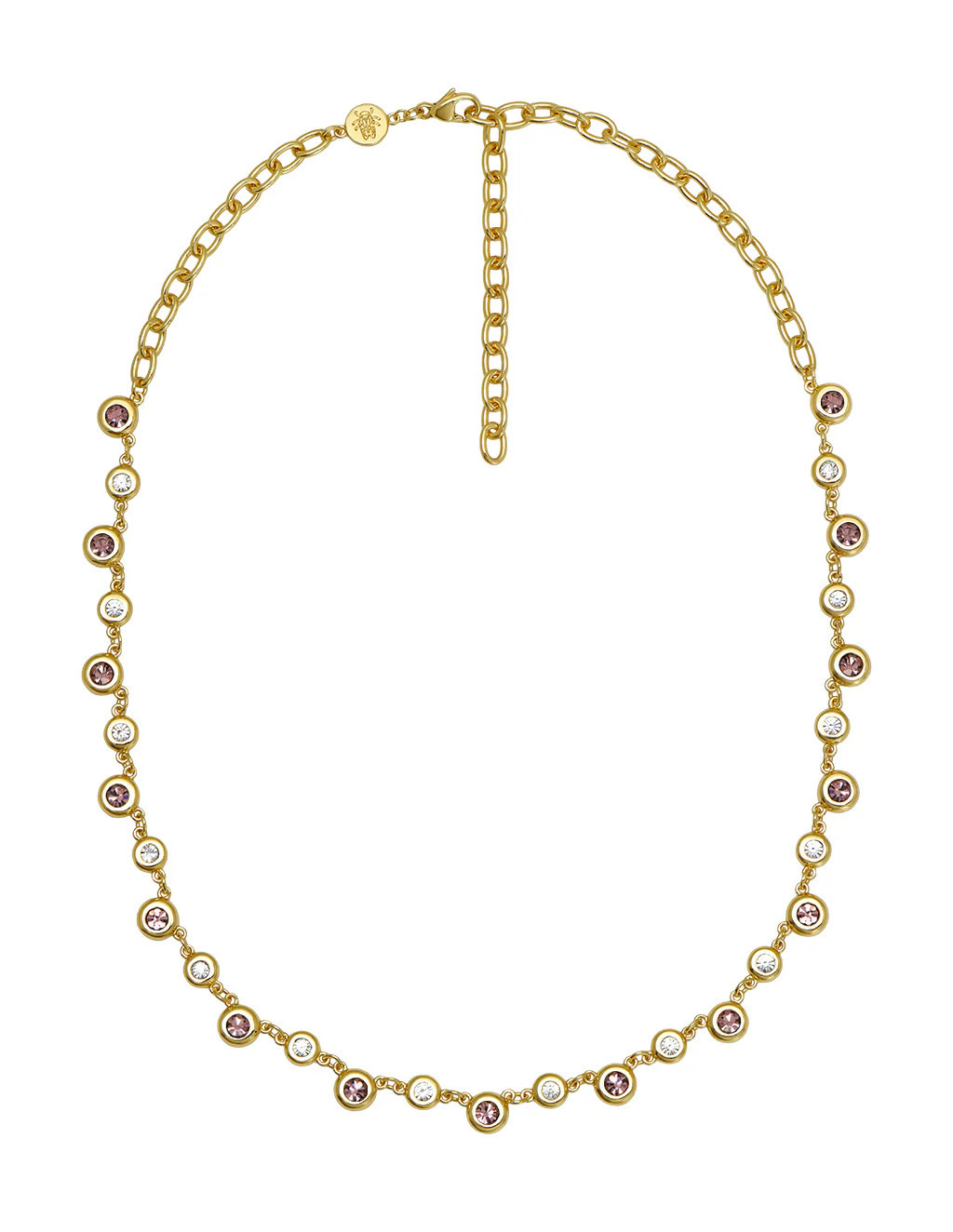 June Birthstone Bezel Necklace | Goldbug Collection