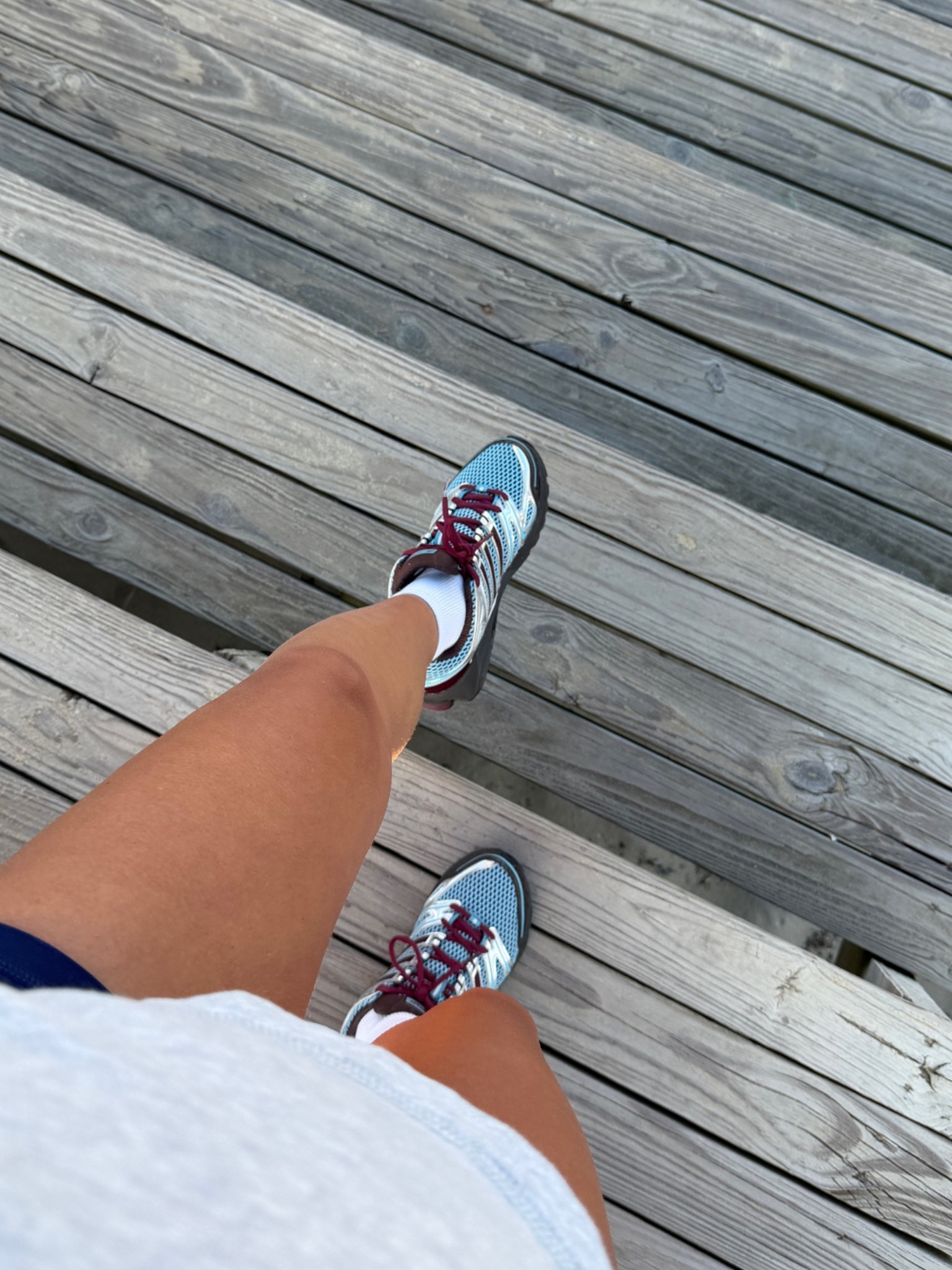 [8/4/26] Sneakers are adidas control 5 sneaker, wearing my true size 6 in color blue/dark brown - on sale at @finishline for $84! (orginally $130)

#LTKfitnessgoals #LTKSaleAlert #LTKActive