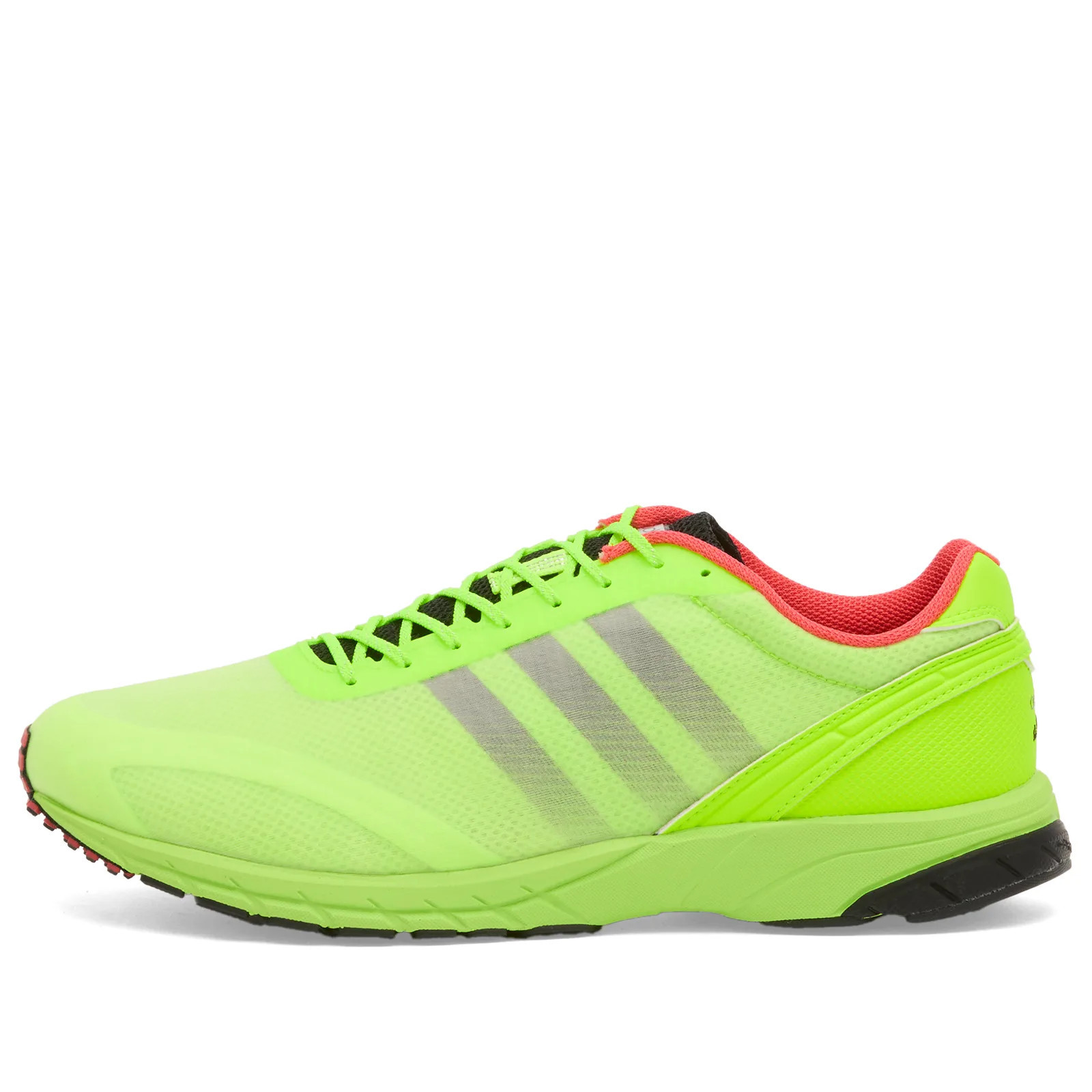 Adidas Adizero Adios OG Sneaker in Lucid Lemon/Core Black/Bright Red, Size UK 9 | END. Clothing