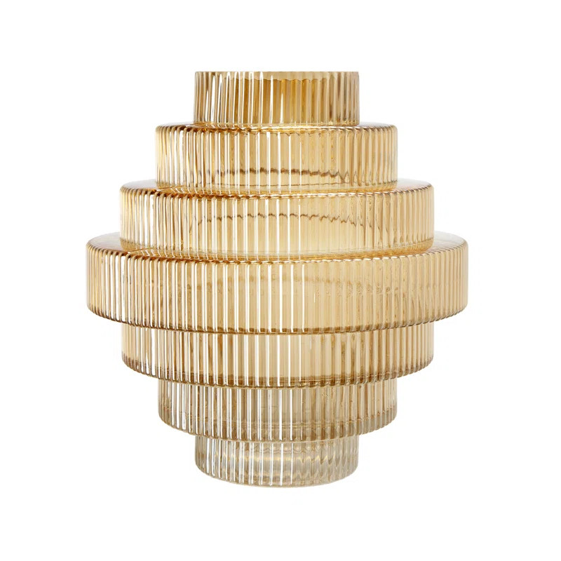 Mercer41 Giovo Smoke Luster 9.8" Glass Table Vase | Wayfair | Wayfair North America