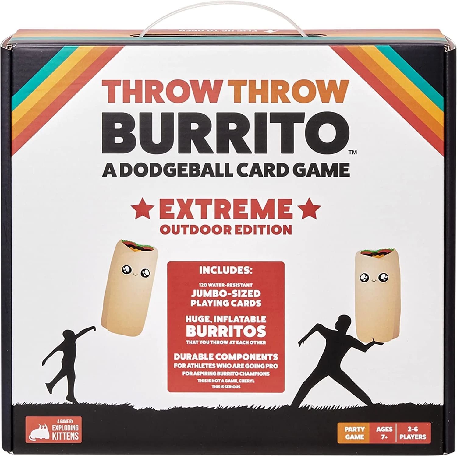 Throw Throw Burrito Extreme Outdoor Party Game by Exploding Kittens, Ages 7 and up, 2-6 Players | Walmart (US)