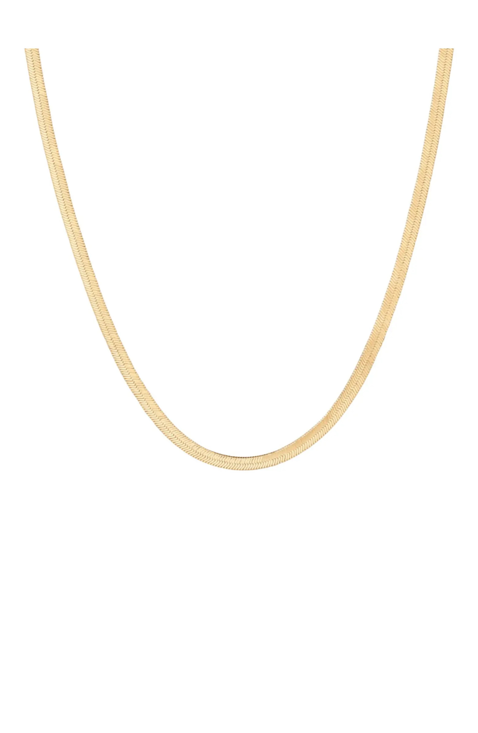Gold Snake Chain Necklace Sleek and Timeless Elegance | Nordstrom
