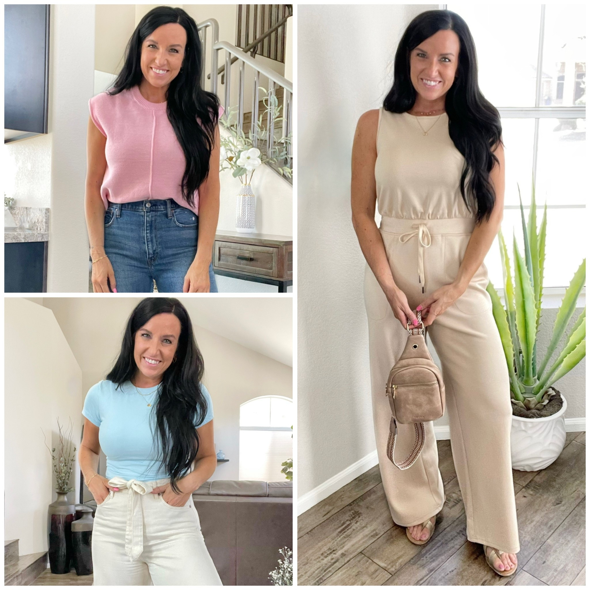 Amazon big spring sale deals! These pieces (depending on color) are $9-$33 marked down this week!

I love these two tops (both come in more colors) — one is a basic tee and I am in my normal size S. The other is a sweater top that is easy to dress up for work. I’m in my normal size S. 

The jumpsuit is great for travel, errands, or a play date! I sized up to a M for a roomy fit and that was perfect for me! 

I’m 5’5” and usually wear a 4/27 and size S for reference.


Amazon prime, affordable fashion, Amazon summer tops, Amazon jumpsuit, summer outfits

#LTKSaleAlert #LTKSeasonal #LTKFindsUnder50