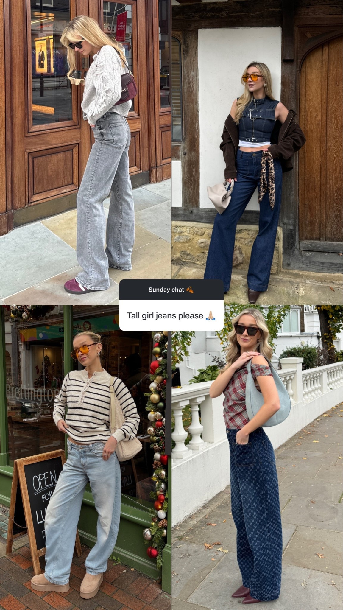 Tall girl friendly jeans 

#LTKautumn #LTKwinter