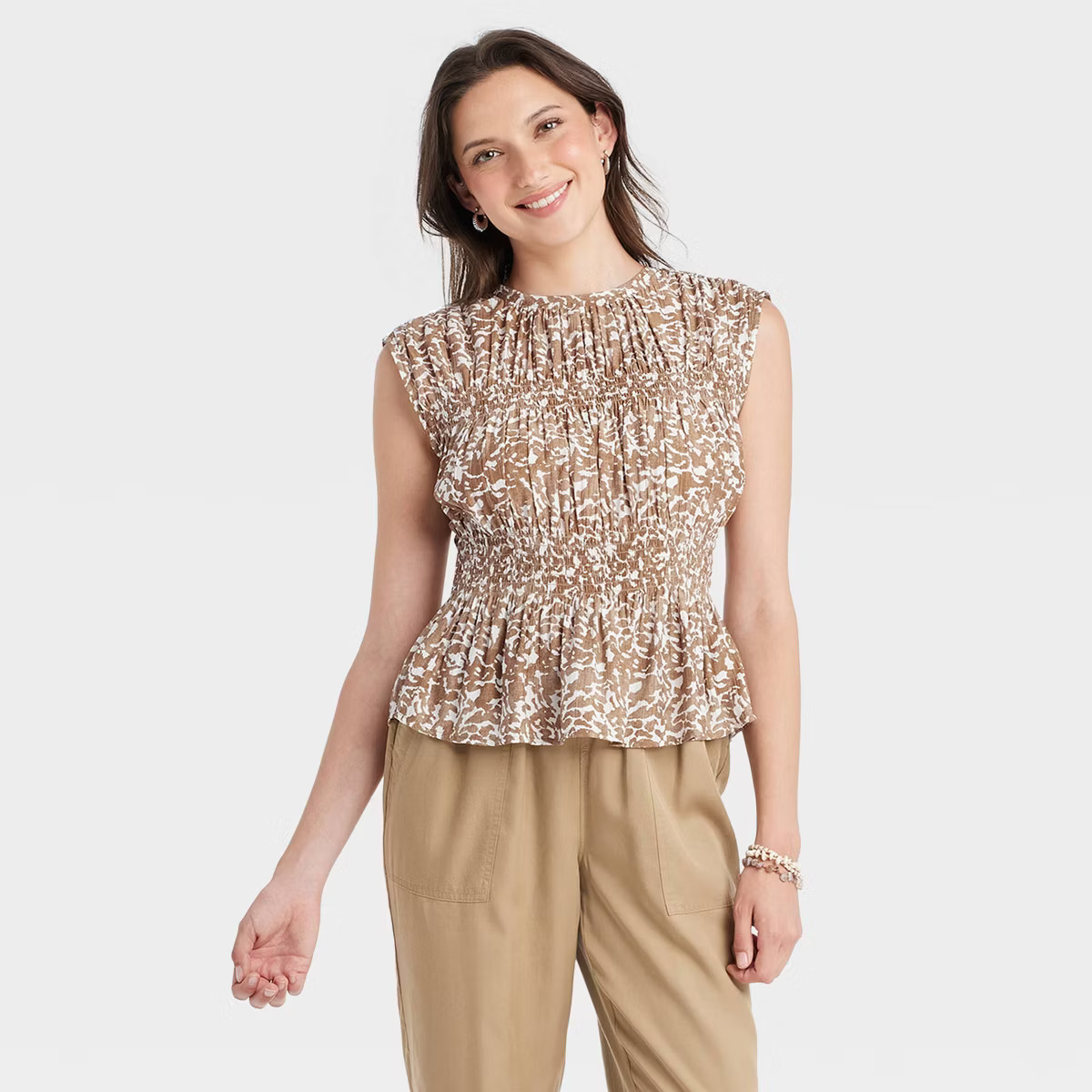 Women's Peplum Blouse - Universal Thread™ Floral | Target