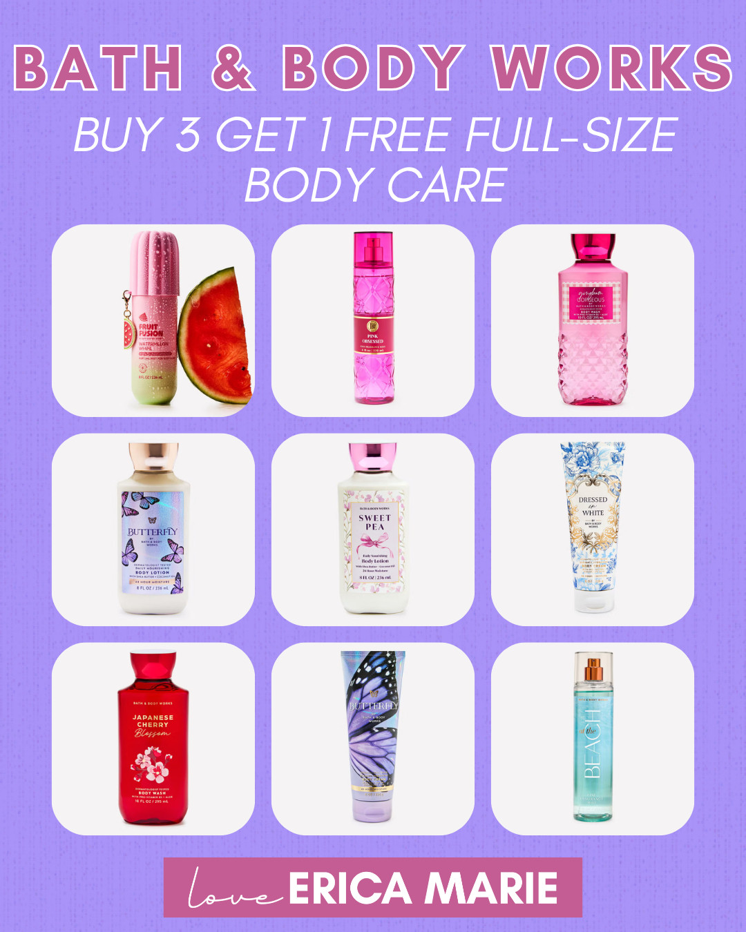 If you're waiting for a sign to stock up on your mist, lotion, or body wash, this is it! Buy 3, Get 1 Free on full-size body care right now. 

 #LTKSaleAlert