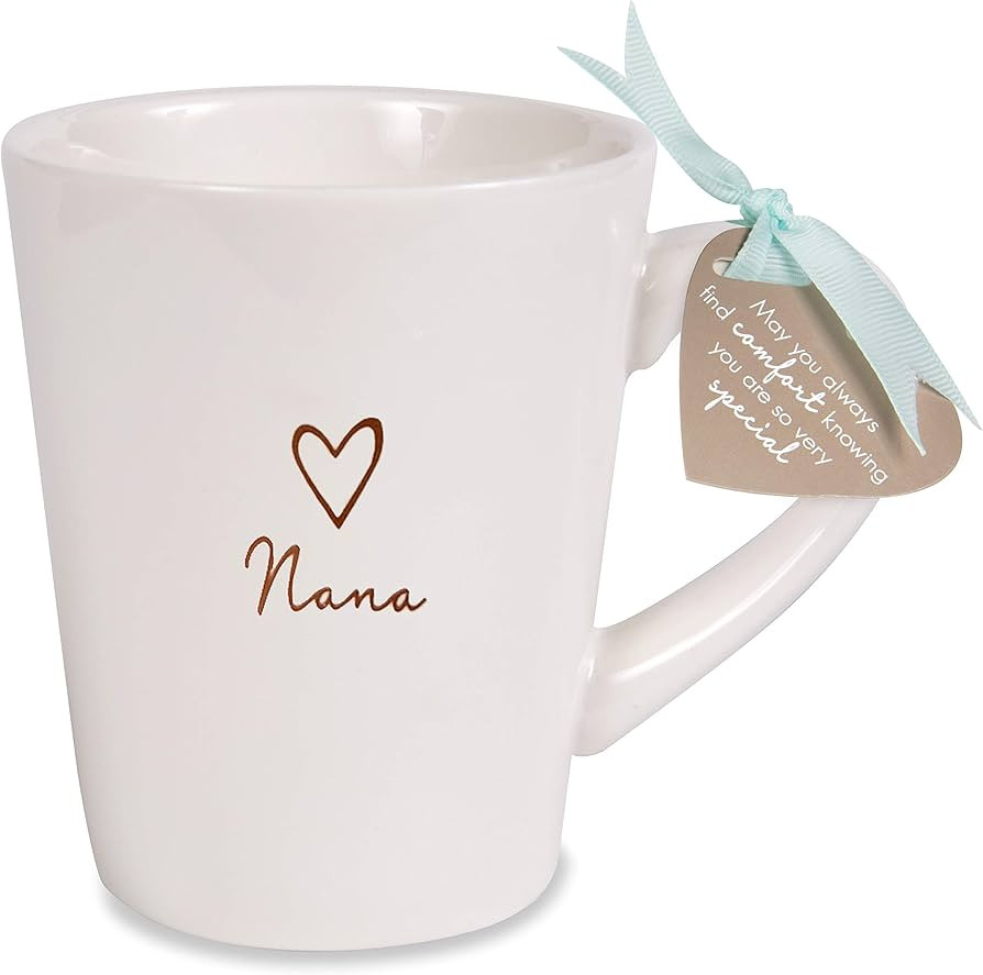 Pavilion Gift Company Nana Cup, 1 Count (Pack of 1), Cream, Ceramic, 15oz | Amazon (US)