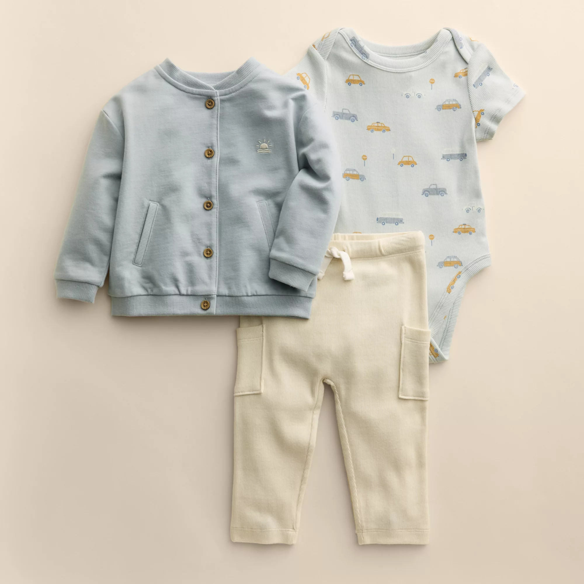 Baby Little Co. By Lauren Conrad Bomber Jacket, Bodysuit & Pants Set | Kohl's
