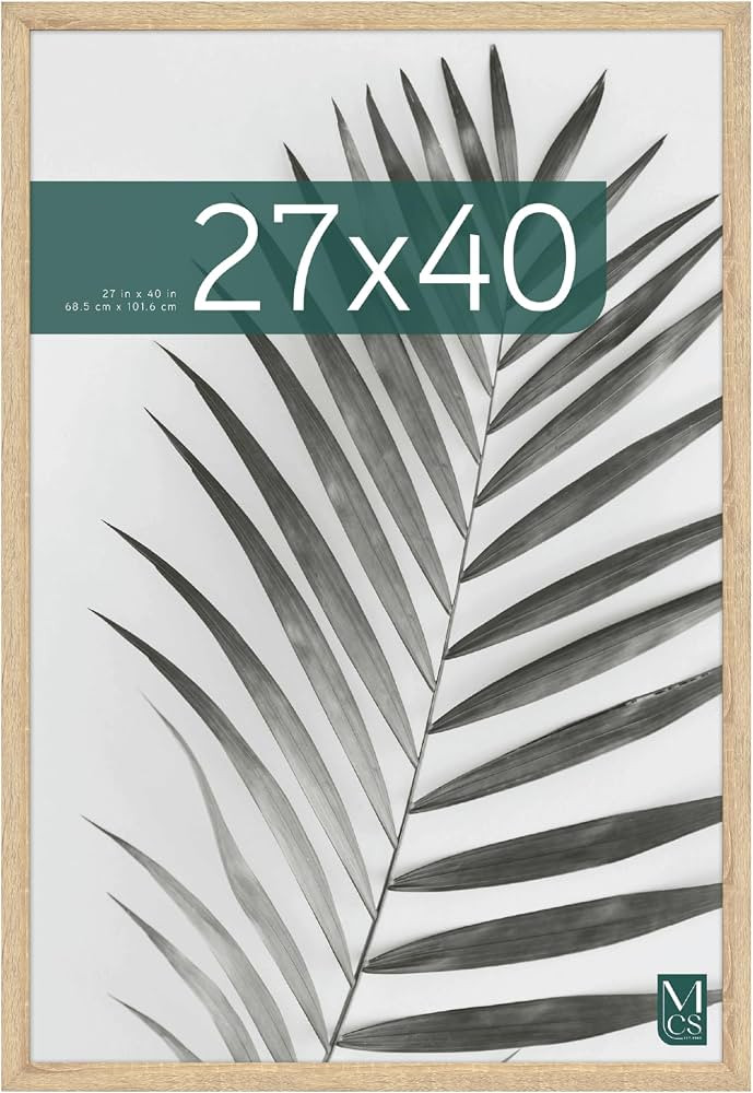 MCS Studio Gallery 27x40 Poster Frame Natural Woodgrain, Vertical & Horizontal Wall Hanging Large... | Amazon (US)
