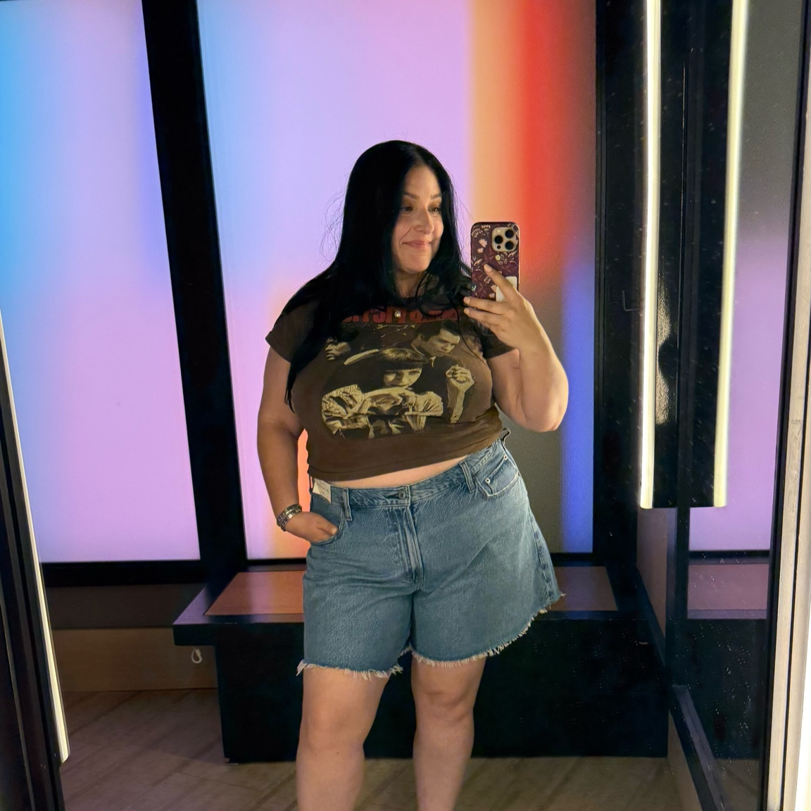 I’m not the biggest fan of Jean anything. I am a comfortable girlie but these are so nice and comfortable. They were stretchy but also held me in at all the right places. 

#LTKPlusSize #LTKFindsUnder100