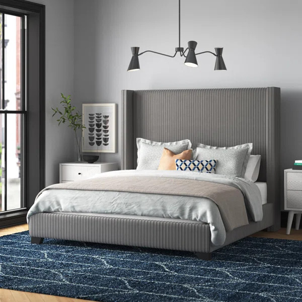 Solon Upholstered Low Profile Standard Bed | Wayfair Professional