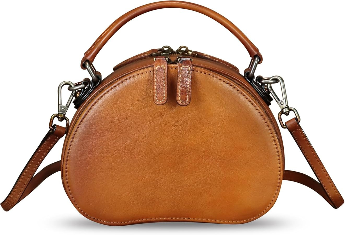 Genuine Leather Small Purses for Women Crossbody Bag Vintage Handmade Phone Bags with Strap | Amazon (US)