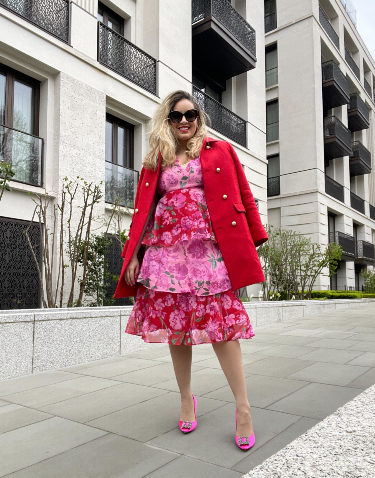 Pink and red floral spring look ! 

#LTKstyletip
