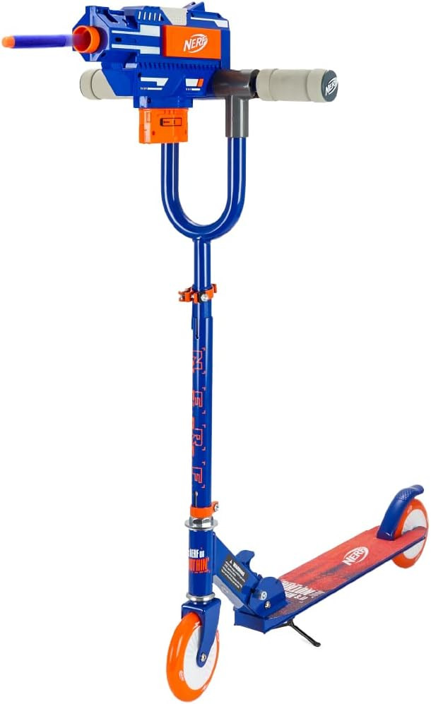 NERF Kick Scooter for Kids, Dual Barrel Blaster Fires Up to 40 Feet, Supports Up to 150lbs, Rear ... | Amazon (US)