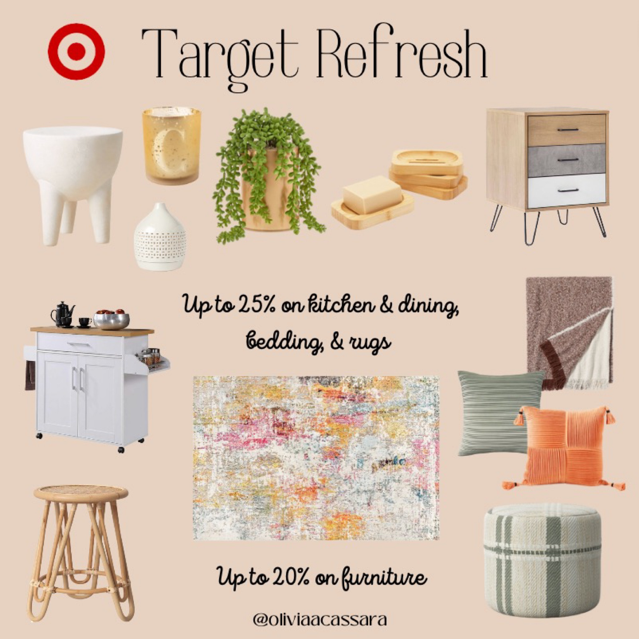 TARGET SALE! Up to 25% on kitchen & dining, bedding & rugs! AND up to 20% on furniture!!! Love this color wheel and absolutely adore these items from target! Enjoy the sale while it lasts to refreshen your living space in the new year! 

#LTKfamily #LTKhome #LTKSeasonal