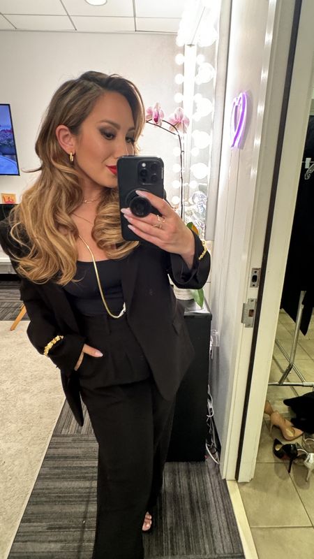 In my matching two piece suit phase! Just like how everyone needs a little black dress in their closets, a black suit is also a necessity! Comment below and let me know your favorite brands you love that sell cute suits because I definitely need to add more to my collection! 🖤

#LTKworkwear #LTKMostLoved #LTKstyletip