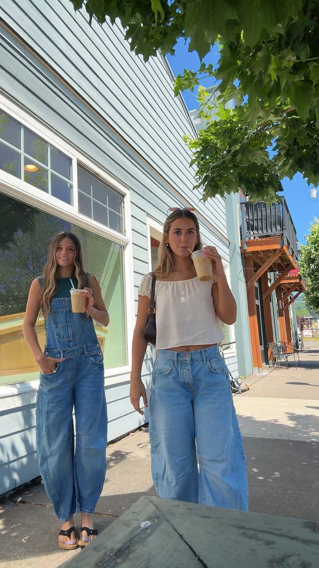 Summer outfit inspo!! Wearing size 24 in jeans and overalls!