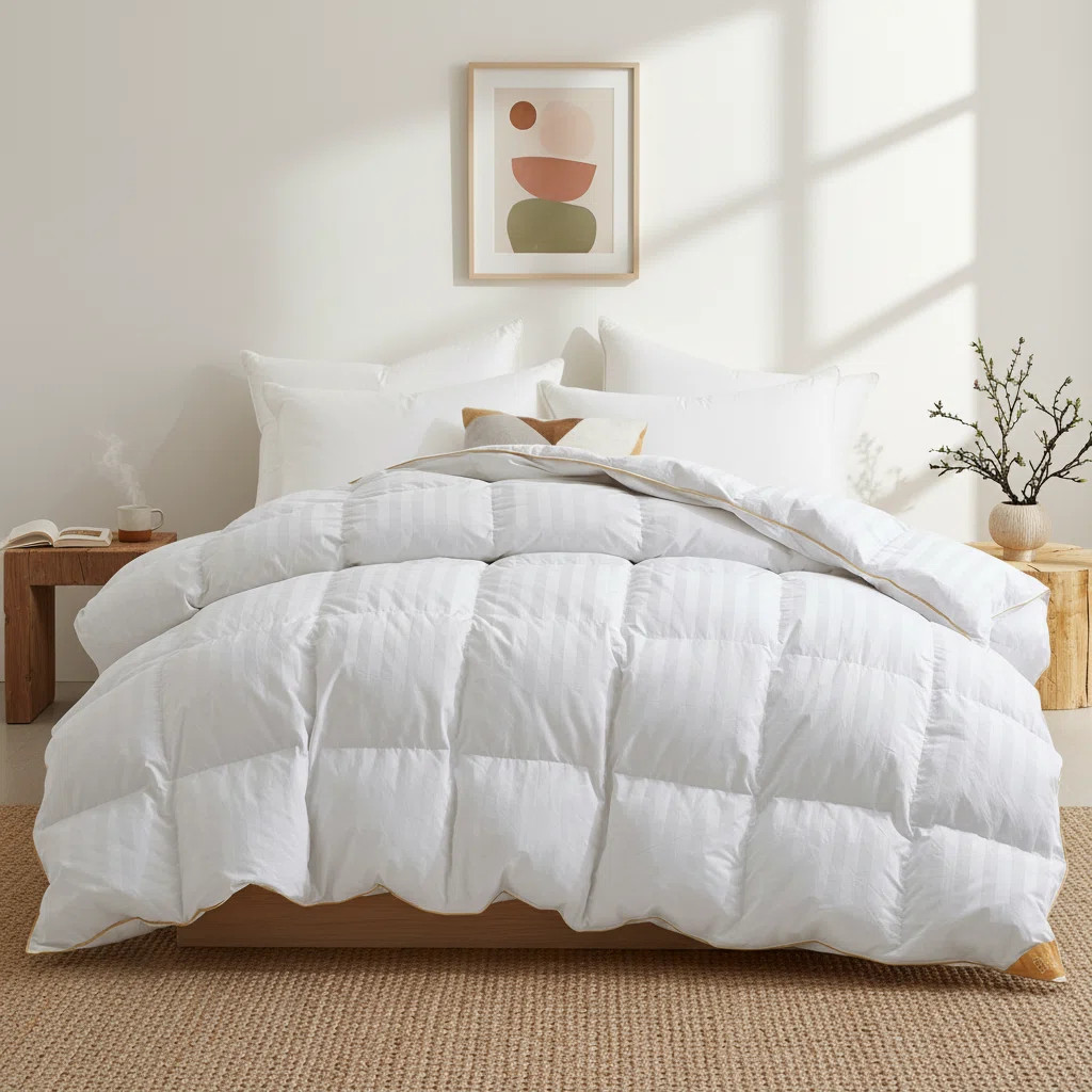 All Season Feather and Down Hotel Quality Comforter/Duvet Insert | Wayfair North America