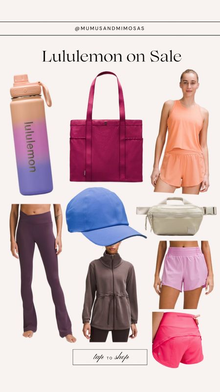 Lululemon activewear sale 
Water bottle gym tootle
Ponytail hat
Running shorts
Leggings 

#LTKfitness #LTKfindsunder100 #LTKsalealert