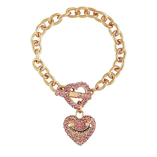 Juicy Couture Light Rose Heart Charm Toggle Bracelet | Amazon (US)