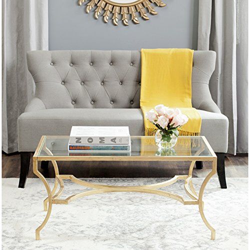 Safavieh Home Collection Alphonse Gold Coffee Table | Amazon (US)