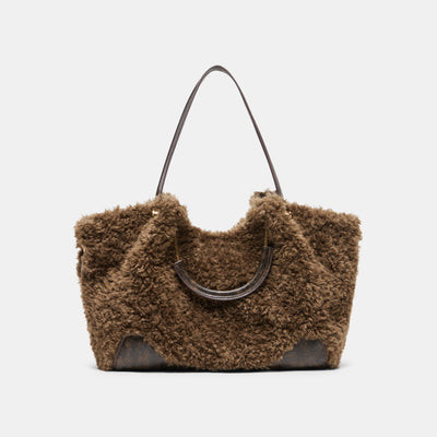 Nomad Tote in Chocolate Faux Fur By Dolce Vita | DolceVita.com